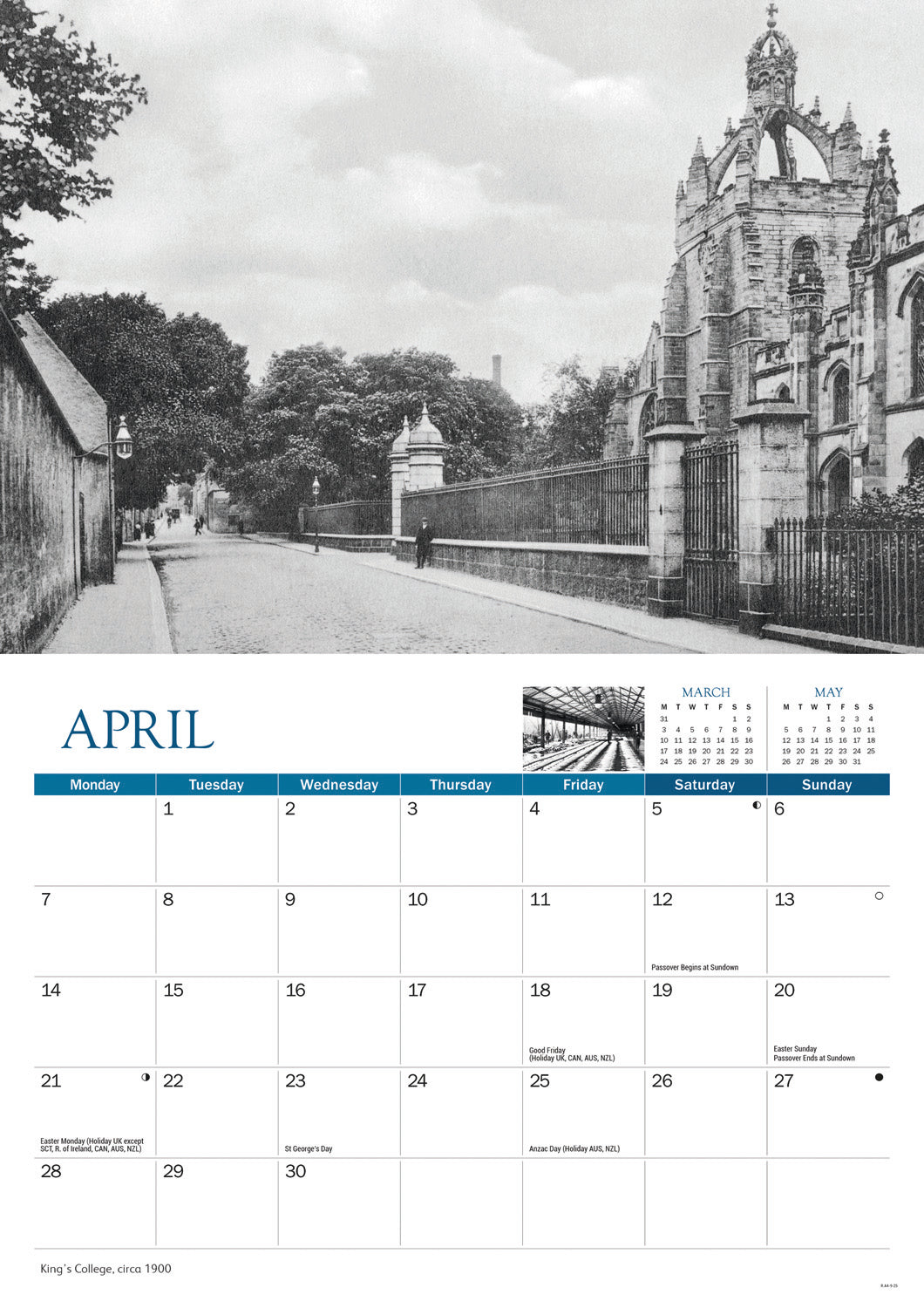 Aberdeen Memories A4 Calendar  2025