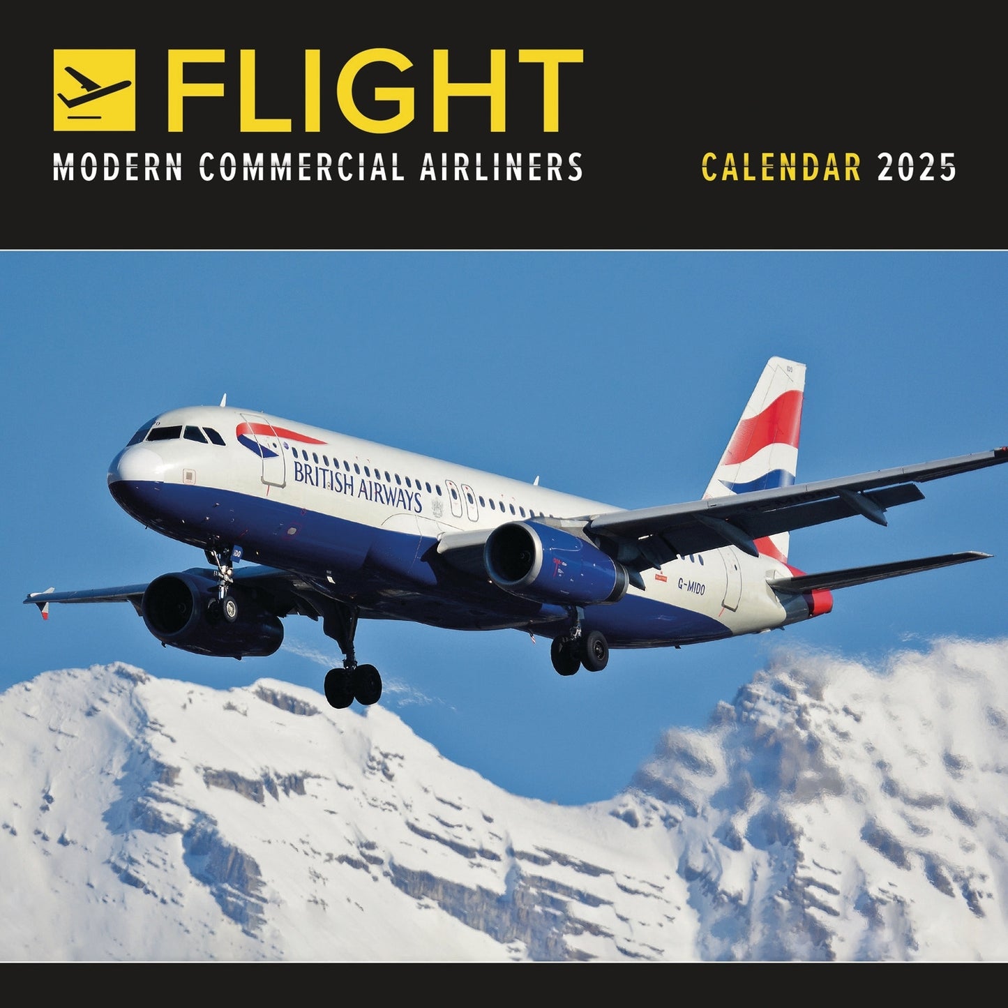 Flight, Modern Commercial Airliners (PFP) Wall Calendar 2025