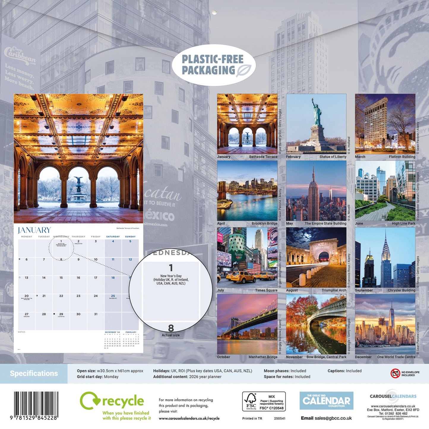 New York (PFP) Wall Calendar 2025