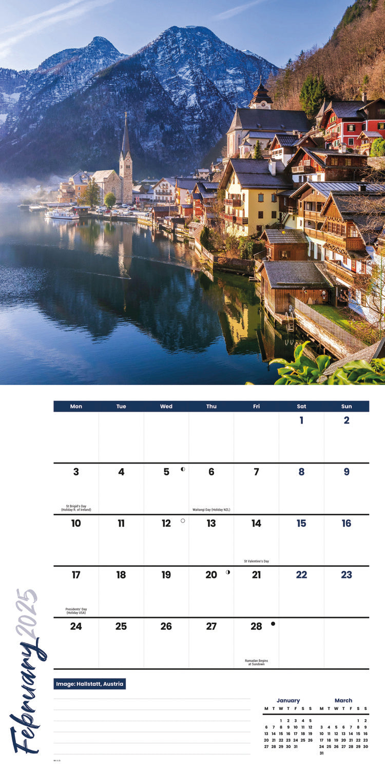 Europe (PFP) Wall Calendar 2025