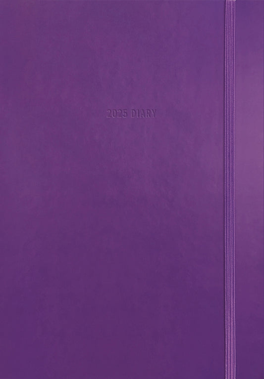 Fashion Diary Purple Soft Touch A5 Diary 2025