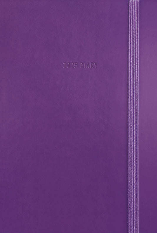 Fashion Diary Purple Soft Touch Pocket Diary 2025