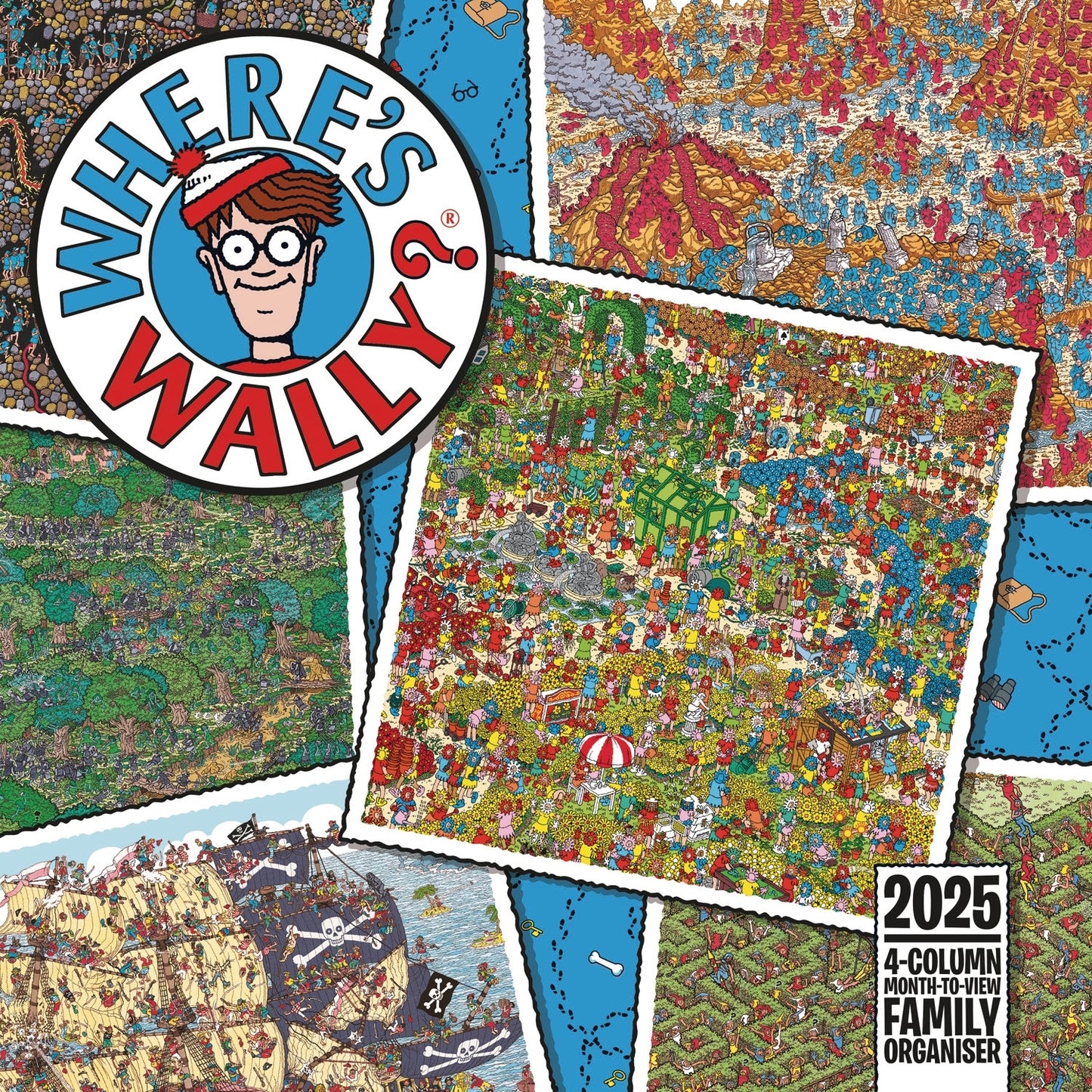 Where’s Wally Wall Calendar Planner 2025