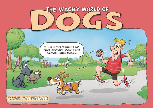 Dogs, Wacky World A4 Calendar 2025