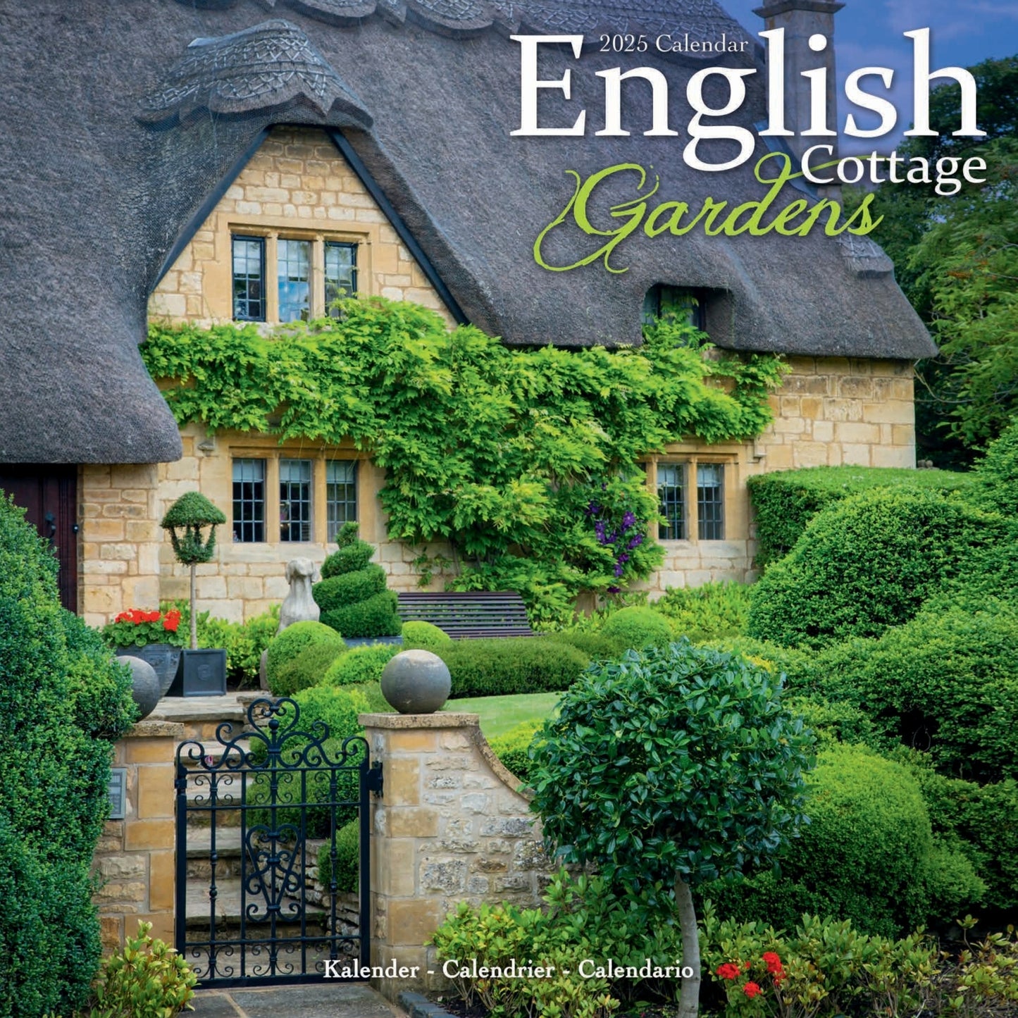 English Cottage Gardens Wall Calendar 2025