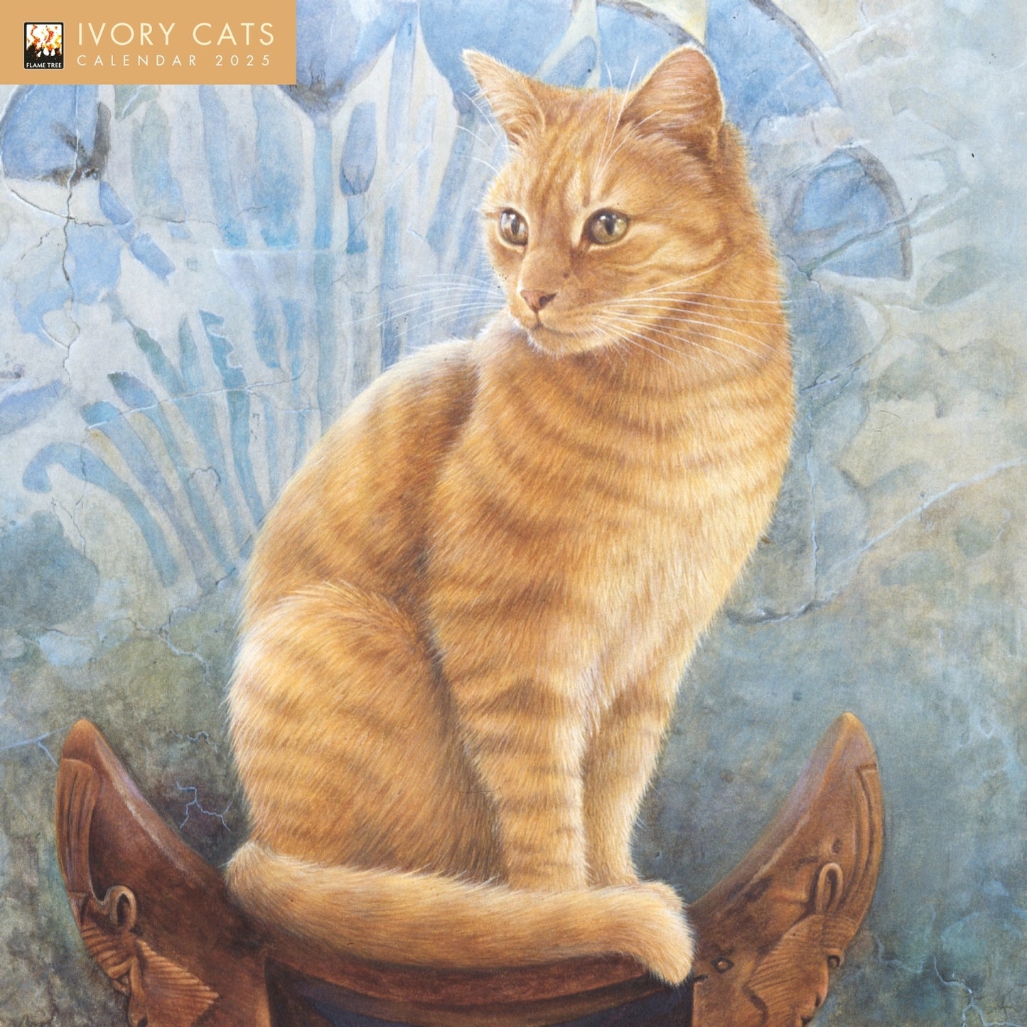 Ivory Cats Wall Calendar 2025