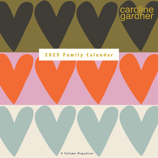 Caroline Gardner, Hearts Wall Calendar Planner 2025