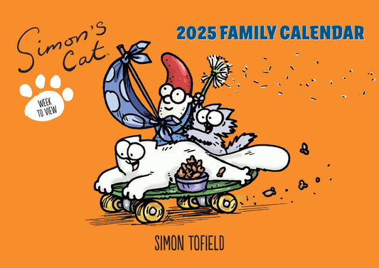 Simons Cat WTV Planner A4 Calendar 2025