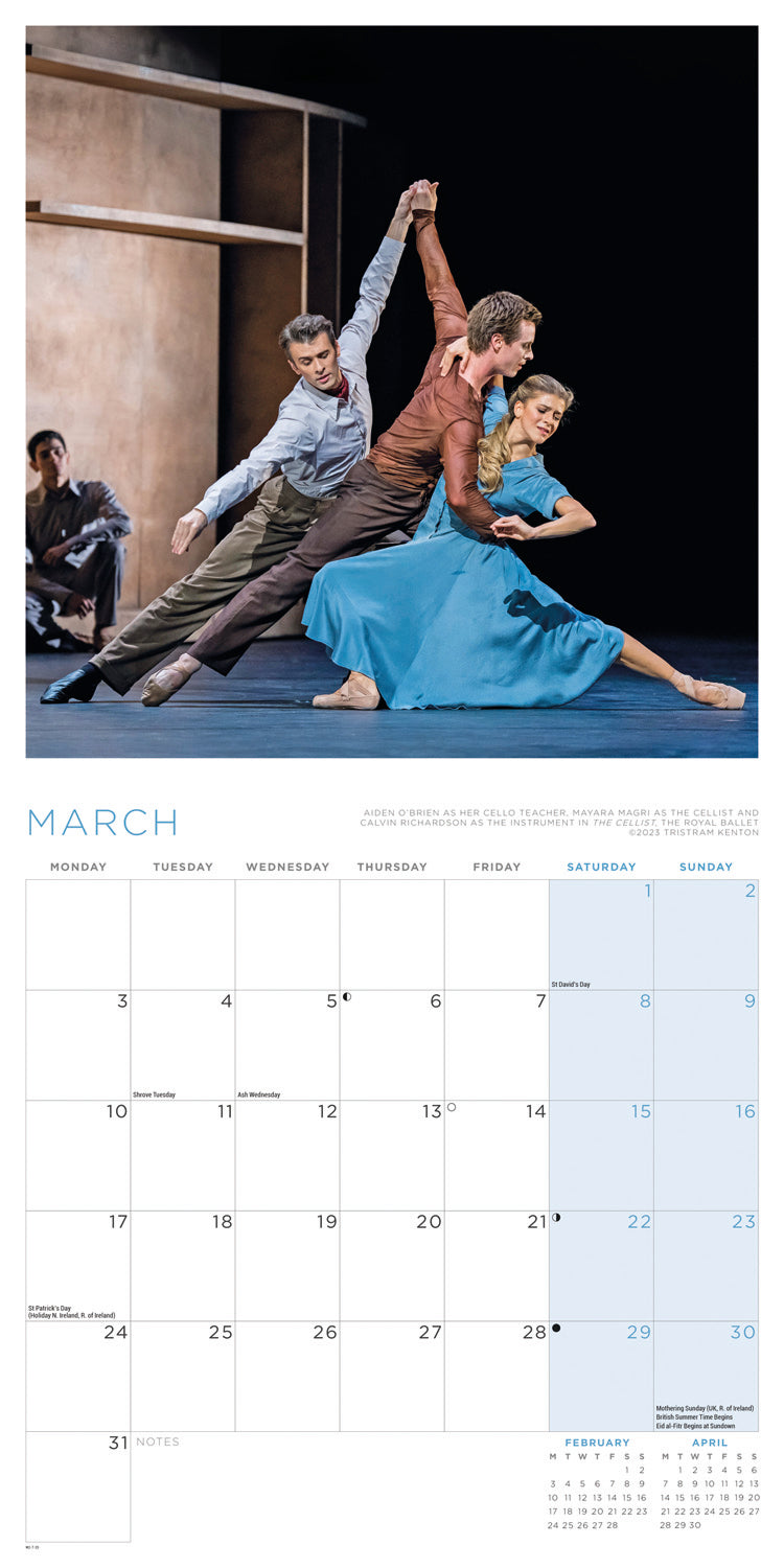 Royal Ballet Wall Calendar 2025