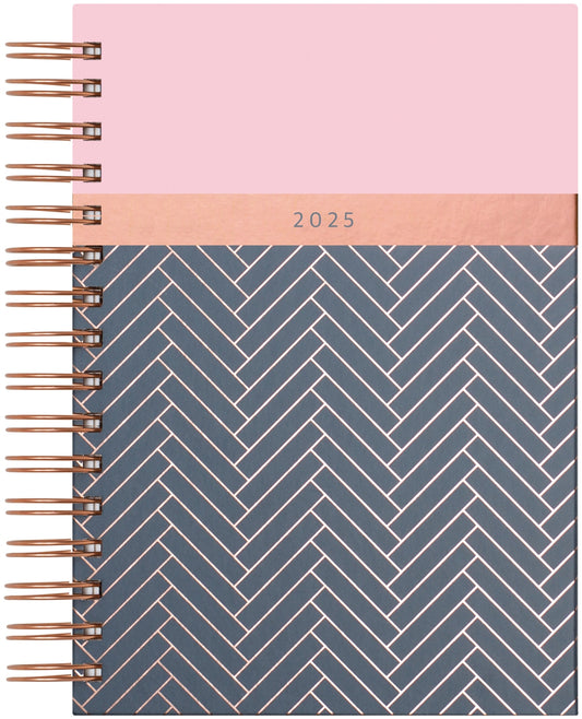 Matilda Myres Pink DAP A5 Wiro Diary 2025