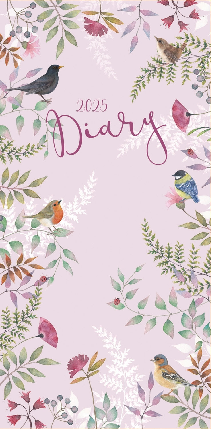 Fashion Diary Vintage Garden Floral Slim Diary 2025