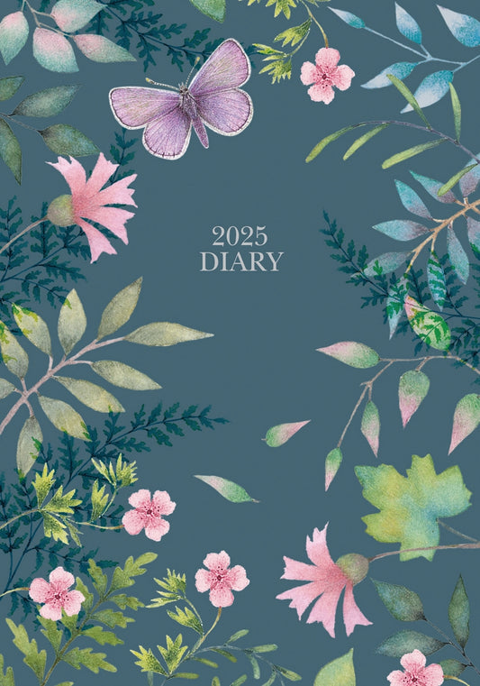 Fashion Diary Vintage Garden A6 Diary 2025