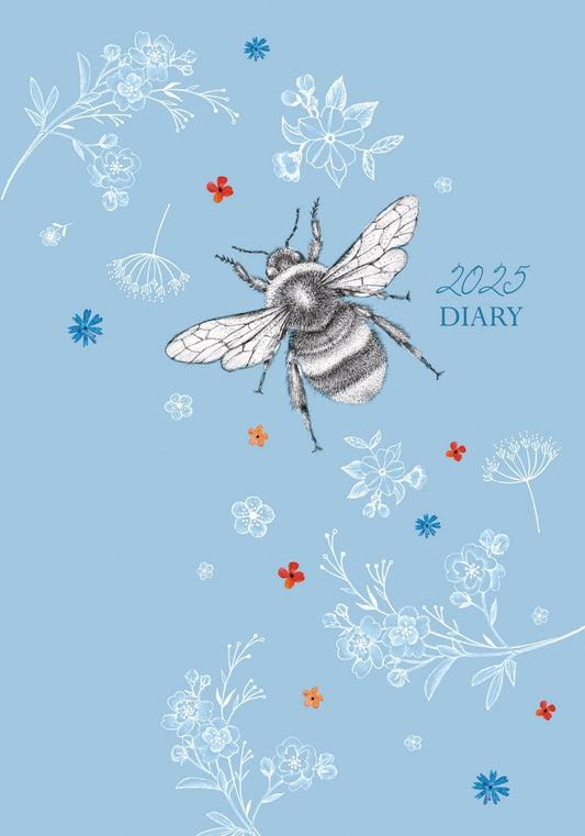 Fashion Diary Floral Bee A5 Diary 2025