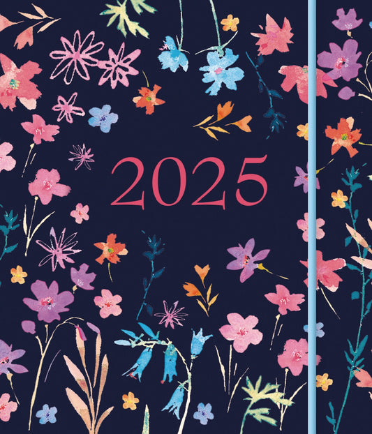 Fashion Diary Floral Square Pocket Diary 2025