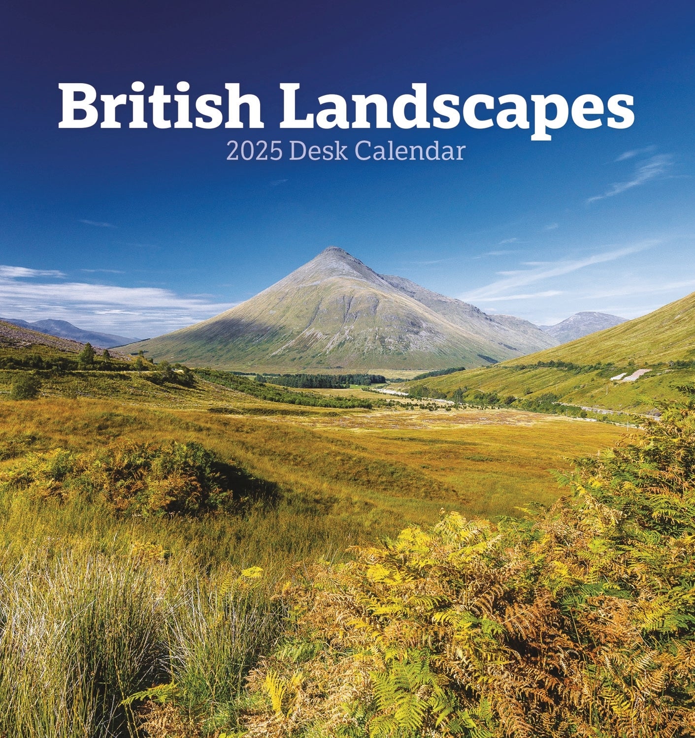 British Landscapes Desk Easel Calendar 2025